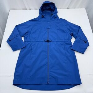 Lole Piper Rain Jacket Waterproof Oversized Womens XXL Hooded Packable Hiking